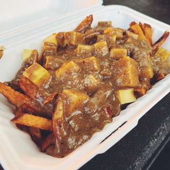 Potato Champion - Vegan poutine. Fries and gravy were delicious. Skip the cheese "curds." - Food Trucks Near Me - Portland, Oregon