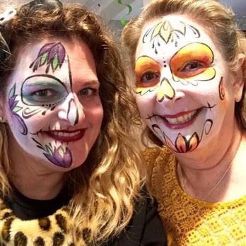 Painting Faces - Grandma even got her face painted... - Face Painting Near Me