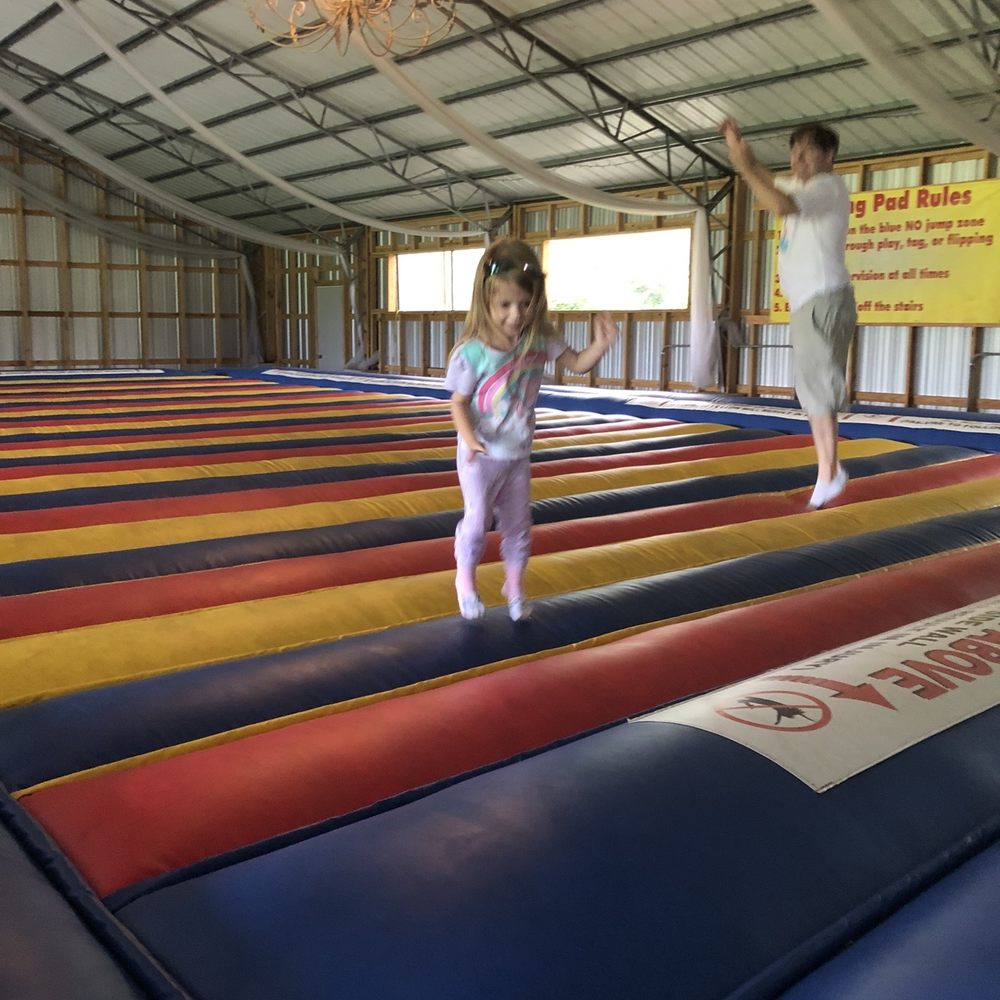Stanley Pond Adventure Farm - The longest bouncy house trampoline I've ever seen - Amusement Parks Near Me - Astatula, Florida Stanley Pond Adventure Farm - The longest bouncy house trampoline I've ever seen - Amusement Parks Near Me - Astatula, Florida