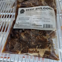 Saikou Niku Premium Meat - Beef bulgogi, very light not as saucy as hmart.