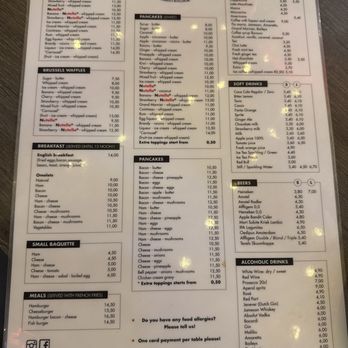 De Carrousel Pannenkoeken - Menu English - Creperies Near Me - Amsterdam, New Hampshire