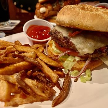 The Mad River Tavern - Mad River tavern burger cooked perfectly medium, as requested. Fries were crispy and seasoned well. - Bars Near Me - Campton, New Hampshire The Mad River Tavern - Mad River tavern burger cooked perfectly medium, as requested. Fries were crispy and seasoned well. - Bars Near Me - Campton, New Hampshire