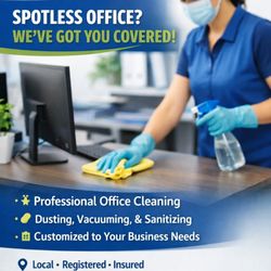 Laundry & Cleaning Mate - Keep your workplace clean, fresh, and professional with our reliable office cleaning services!
