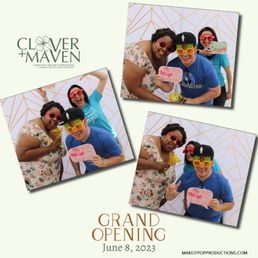 Fun times at Clover + Maven's grand opening. Fun times at Clover + Maven's grand opening.