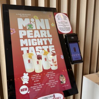Gong Cha - Order station - Bubble Tea Near Me - Mississauga, Ontario