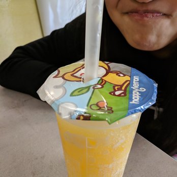 Jade’s Teacup Cafe - Mango Lemon Slush - Bubble Tea Near Me - Pleasanton, California