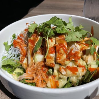Ki's Restaurant - Spicy Nomnam Bowl - really flavorful and good! - New American Near Me - Cardiff By the Sea, California Ki's Restaurant - Spicy Nomnam Bowl - really flavorful and good! - New American Near Me - Cardiff By the Sea, California