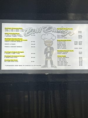Menu photo 5 Boss Daddy’s Las Vegas, NV