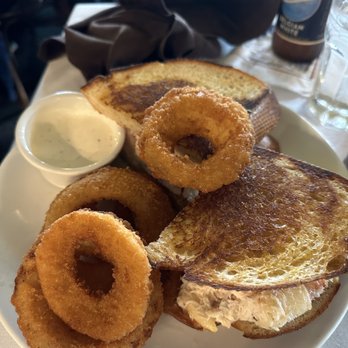 Nick's Seafood Restaurant - Crab sandwich with onion rings - LOVE the onion rings - Seafood Near Me - Pacifica, California Nick's Seafood Restaurant - Crab sandwich with onion rings - LOVE the onion rings - Seafood Near Me - Pacifica, California