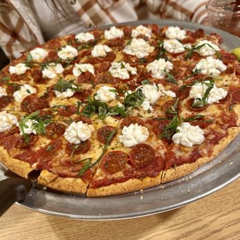Novel Pizza Cafe - Hot pep w ricotta - Pizza Near Me - Chicago, Illinois