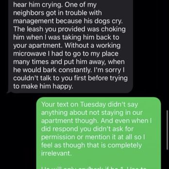 Pet Stability - Text thread between Adriane and my Fiancé: 4 - Pet Sitting Near Me - Littleton, Colorado Pet Stability - Text thread between Adriane and my Fiancé: 4 - Pet Sitting Near Me - Littleton, Colorado