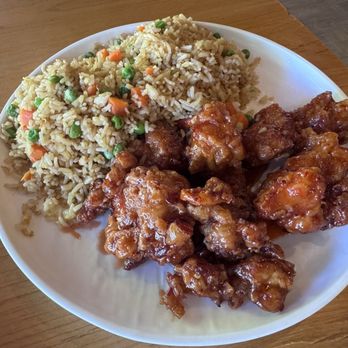 Golden Dragon - Orange Chicken Combo with all fried rice - Chinese Near Me - Elk Grove, California