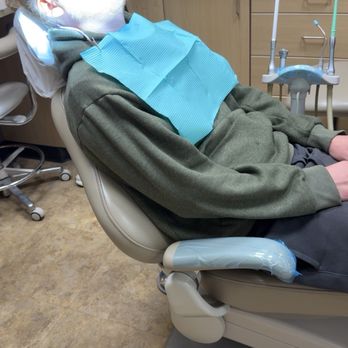 Aspen Dental - West York, PA - My poor fiancé being blinded by the light being held by tape - Oral Surgeons Near Me - York, Pennsylvania