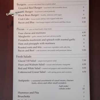 Cottonwood Bistro - Menu - Coffee & Tea Near Me - Brookings, South Dakota