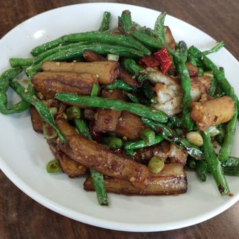 Yum Yum Cafe - Egg plant and green bean in xo sauce - Cantonese Near Me - Seattle, Washington Yum Yum Cafe - Egg plant and green bean in xo sauce - Cantonese Near Me - Seattle, Washington