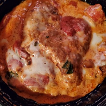 Mama's - Veal and Eggplant Tower!!! "Breaded veal, layered eggplant, baked with mozzarella. - Pizza Near Me - Copiague, New York Mama's - Veal and Eggplant Tower!!! "Breaded veal, layered eggplant, baked with mozzarella. - Pizza Near Me - Copiague, New York