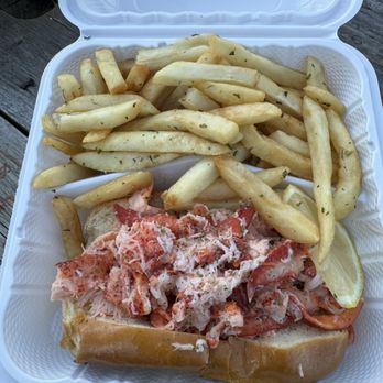 Braglio Farms - Lobster roll and fries from London Chippy, one of the food trucks on "Food Truck Friday" - Firewood Near Me - Randallstown, Maryland Braglio Farms - Lobster roll and fries from London Chippy, one of the food trucks on "Food Truck Friday" - Firewood Near Me - Randallstown, Maryland