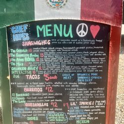 Our full menu