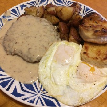 Countryside Cafe - Countryside Steak with the lilikoi biscuit (delicious!!) - Breakfast & Brunch Near Me - Waianae, Hawaii Countryside Cafe - Countryside Steak with the lilikoi biscuit (delicious!!) - Breakfast & Brunch Near Me - Waianae, Hawaii