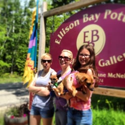 Ellison Bay Pottery Studios - Best welcome committee ever