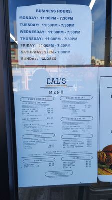 Menu photo 7 Cal's Fried Chicken & Burgers Berkeley, CA Menu photo 7 Cal's Fried Chicken & Burgers Berkeley, CA