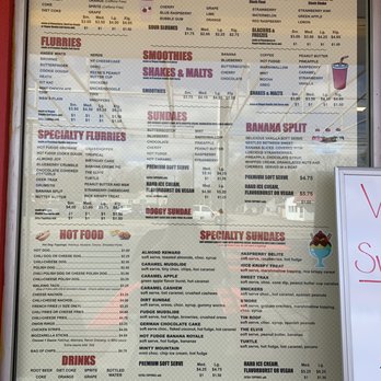 Sweet Rewards - Part of their huge menu - Ice Cream & Frozen Yogurt Near Me - Grand Rapids, Michigan
