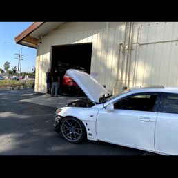 My Lexus IS-F getting smog test. My Lexus IS-F getting smog test.