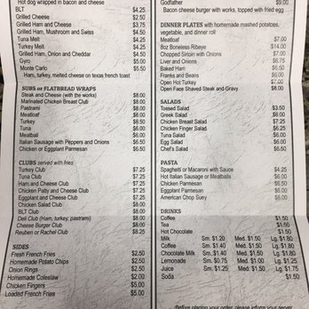 George's Breakfast & Lunch - Menu p. 2 - Restaurants Near Me - Woonsocket, Rhode Island