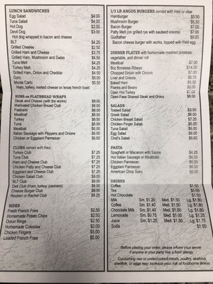 Menu photo 1 George's Breakfast & Lunch Woonsocket, RI