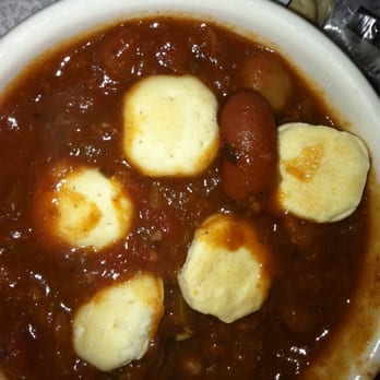 Jines Restaurant - Vegetarian Chili (pictured with crackers) - Greek Near Me - Rochester, New York Jines Restaurant - Vegetarian Chili (pictured with crackers) - Greek Near Me - Rochester, New York