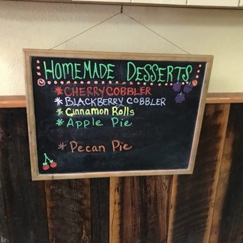 Alma Store - a chalkboard with a sign that says homemade desserts - Convenience Stores Near Me - Alma, New Mexico
