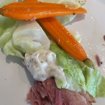 Brigantine - soft & tender meat.  sweet carrots. Delish! So-so presentation. - Seafood Near Me - Poway, California
