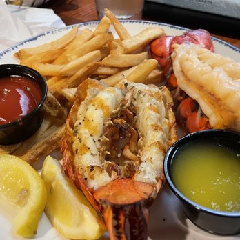 Red Lobster - Ben's Maine Lobster Tail Duo with side of fries. - Seafood Near Me - Lincolnwood, Illinois