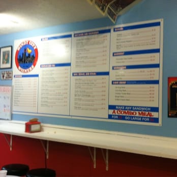 Windy City Wieners - Large menu on wall so even drunk college students can read it. - American Near Me - Normal, Illinois