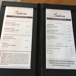 Bistro A Champlain - Tasting of the day