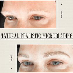 Microblading By Lana - Before & After - done by owner Lana Ivanov - more examples on our instagram @advancedaestheticsmedispa