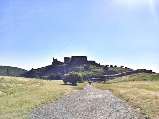 Hammershus Castle Ruins by null