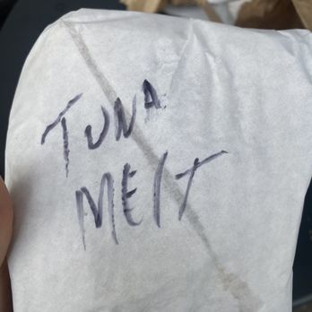 Hudson Bay Cafe - Tuna melt wrapped in paper - Cafes Near Me - Oakland, California