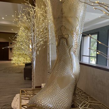 Four Seasons Hotel - Austin - Bedazzled cowboy boots - Hotels Near Me - Austin, Texas