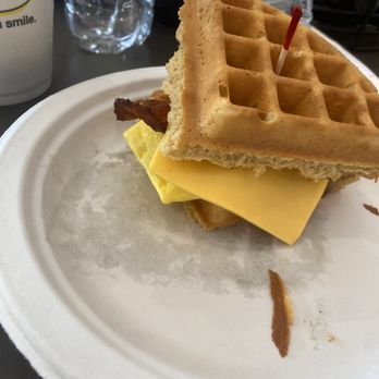 Eggs Up Grill - Waffle Sandwich. (note that i went during the water being broken in germantown so there is no china.) - Breakfast & Brunch Near Me - Germantown, Tennessee