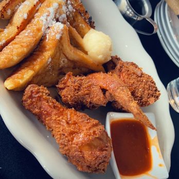 Cori's Modern Kitchen & Bar - French Toast & fried chicken (wing, leg, thigh). - New American Near Me - Washington, DC, District of Columbia Cori's Modern Kitchen & Bar - French Toast & fried chicken (wing, leg, thigh). - New American Near Me - Washington, DC, District of Columbia