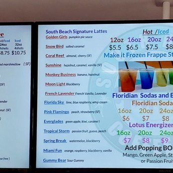 South Beach Coffee - Menu - Coffee & Tea Near Me - Lake Worth, Florida South Beach Coffee - Menu - Coffee & Tea Near Me - Lake Worth, Florida