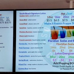 South Beach Coffee - Menu
