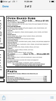 Menu photo 5 Lucky's Sports Tavern Athens, OH