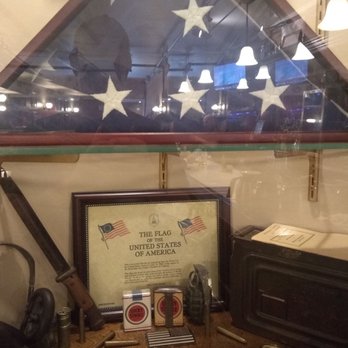 417 Union - A display case showing a American flag which was flown over the US Capitol building in 2006 to commemorate the opening of 417 Union. - Breakfast & Brunch Near Me - Nashville, Tennessee