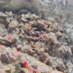 Arby's - Inside cheese steak