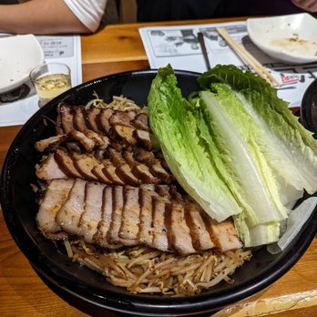 The Pocha Hanshin - Thin pork slices with bean sprouts - Korean Near Me - Duluth, Georgia