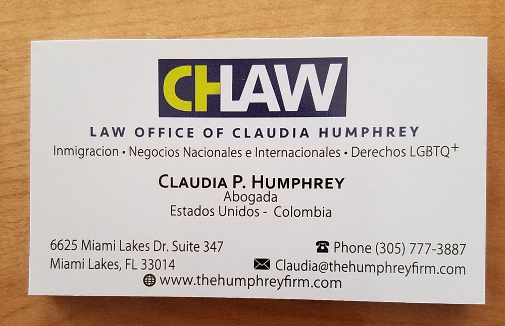 Law Office of Claudia Humphrey - immigration attorney in Miami Lakes, FL