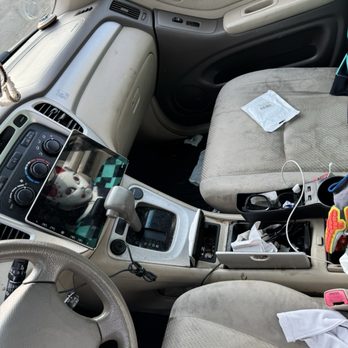 Steam Green - Before front seat - Auto Detailing Near Me - University Place, Washington