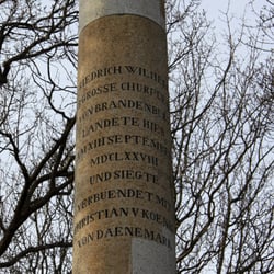 Preußensäule Neukamp - Säuleninschrift